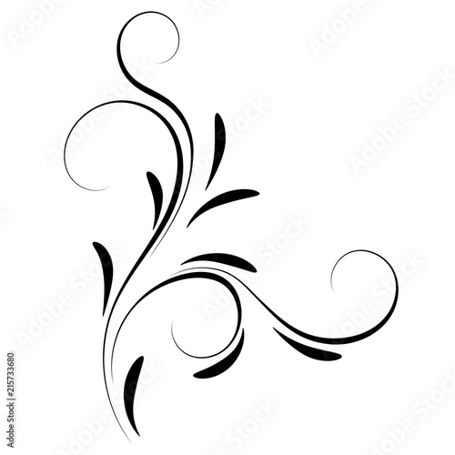 Decorative floral corner ornament