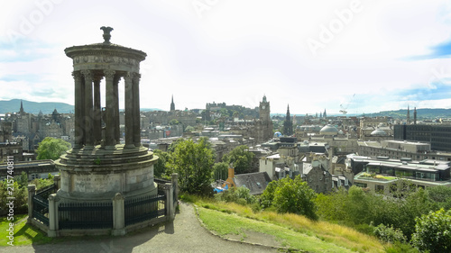 Lovely view of Edinbourgh city from Calton hill, Scotland