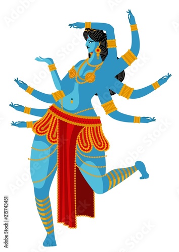 indian goddess with arms