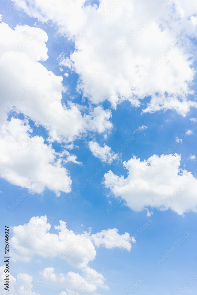 Fototapeta premium Blue sky natural background.