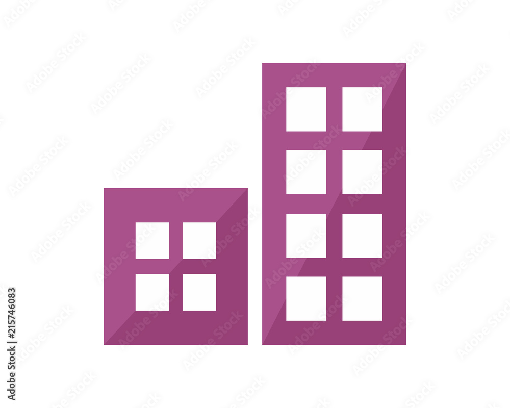 purple building tower skyscraper cityscape skyline image vector icon logo purple building tower skyscraper cityscape skyline image vector icon logo