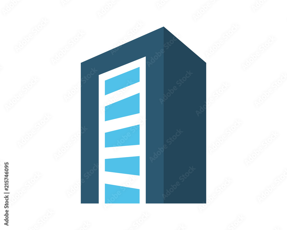 blue building tower skyscraper cityscape skyline image vector icon logo blue building tower skyscraper cityscape skyline image vector icon logo