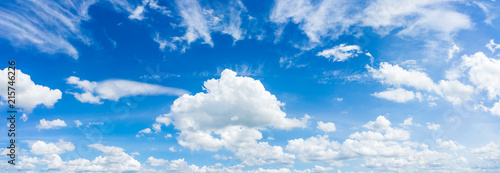 Panorama sky and cloud natural background.