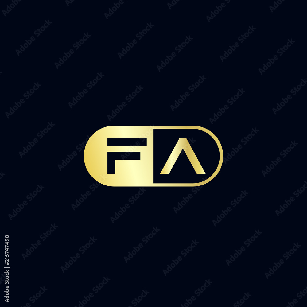 Initial Letter FA Logo Template Design Initial Letter FA Logo Template Design
