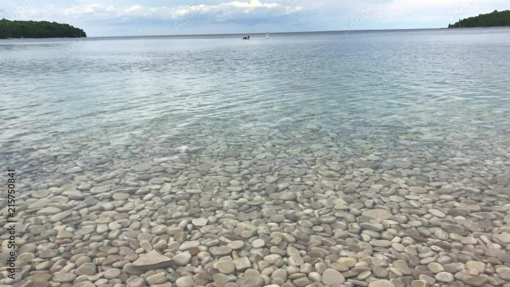 rocks seen through clear water at Schoolbeach at Washington Island, Wi rocks seen through clear water at Schoolbeach at Washington Island, Wi