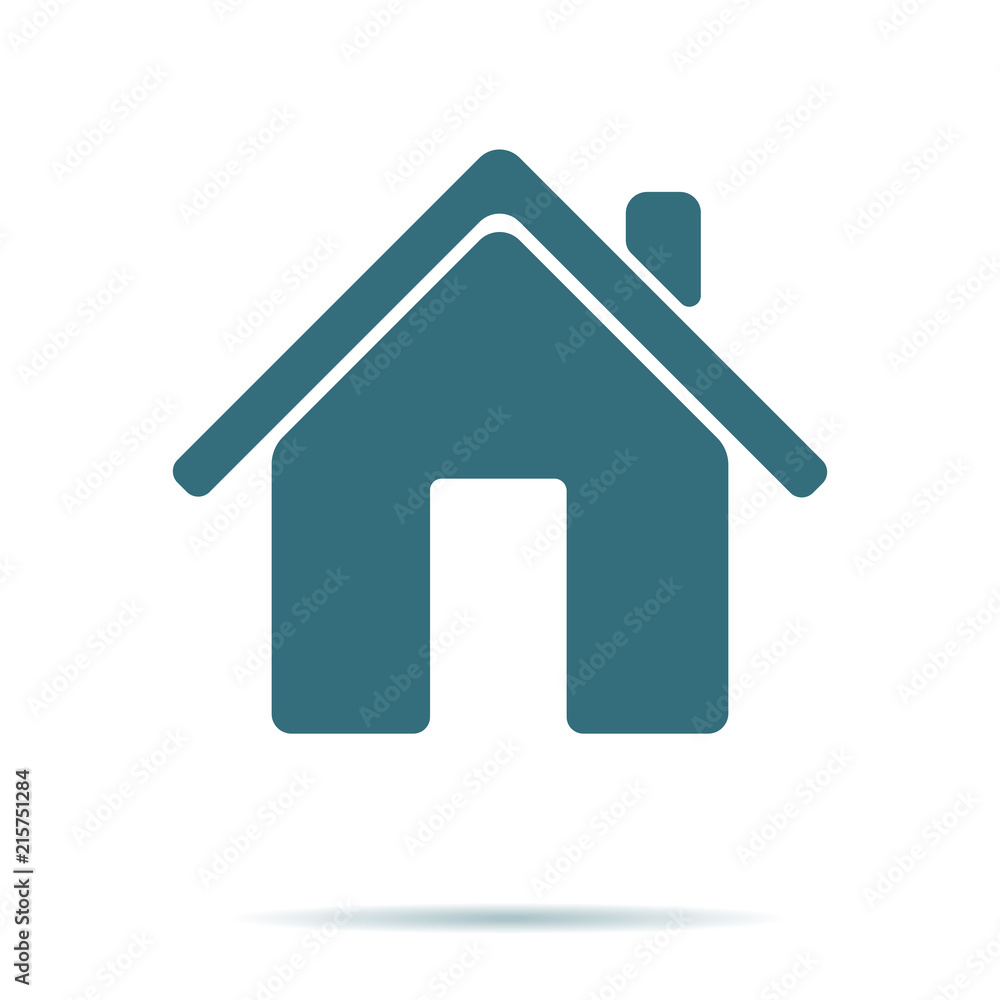 Blue Home icon isolated on background. Modern flat pictogram, business, marketing, internet concept. Blue Home icon isolated on background. Modern flat pictogram, business, marketing, internet concept.