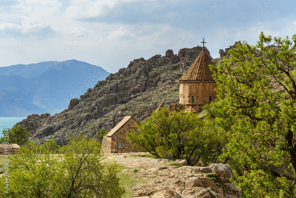 Akdamar Island in Van Lake. Turkey