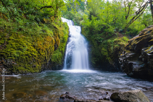 Bridal falls waterfall in Oregon.