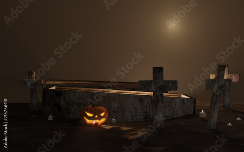 Halloween graveyard open co...