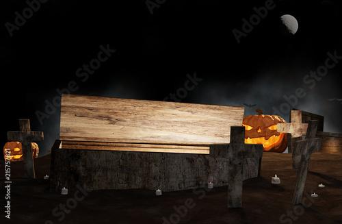 Halloween graveyard open co...