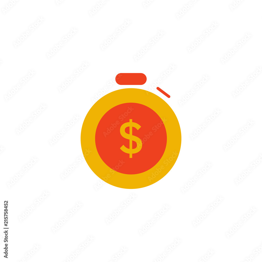 Timer Finance Logo Icon Design Timer Finance Logo Icon Design