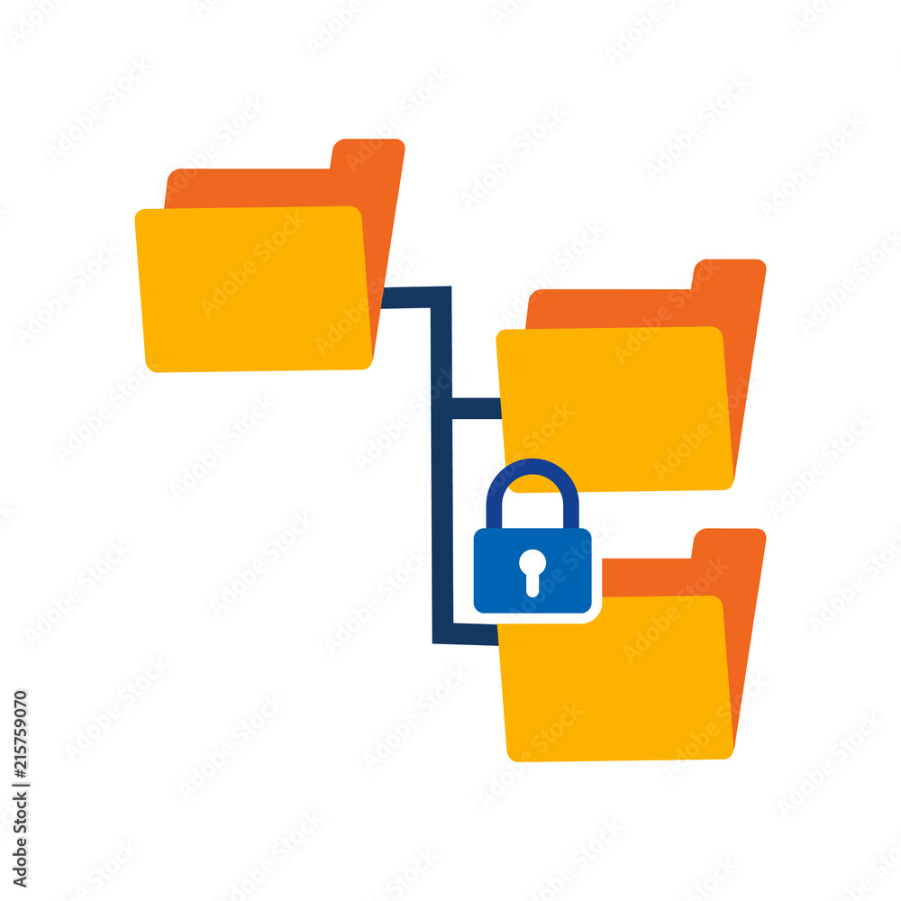 Lock Folder Logo Icon Design Lock Folder Logo Icon Design