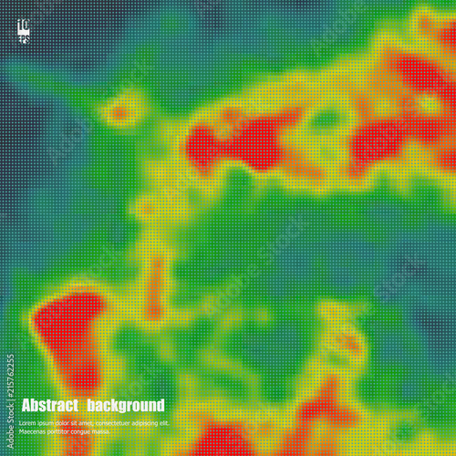 Colored heat map for temperature. Eps10 Vector illustration