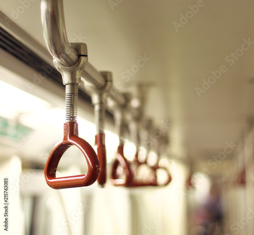 delhi metro handels hand rest in noida India photo