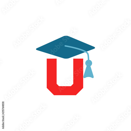 U letter School And Education Logo Icon Design