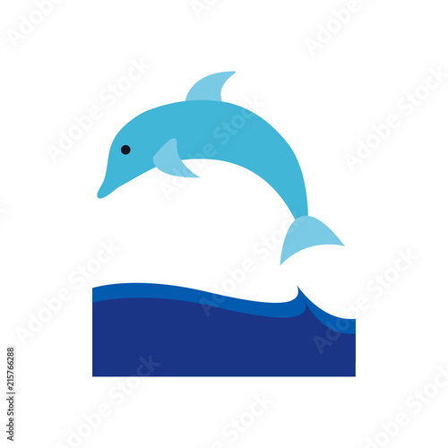 Dolphin Summer Holiday Logo Icon Design