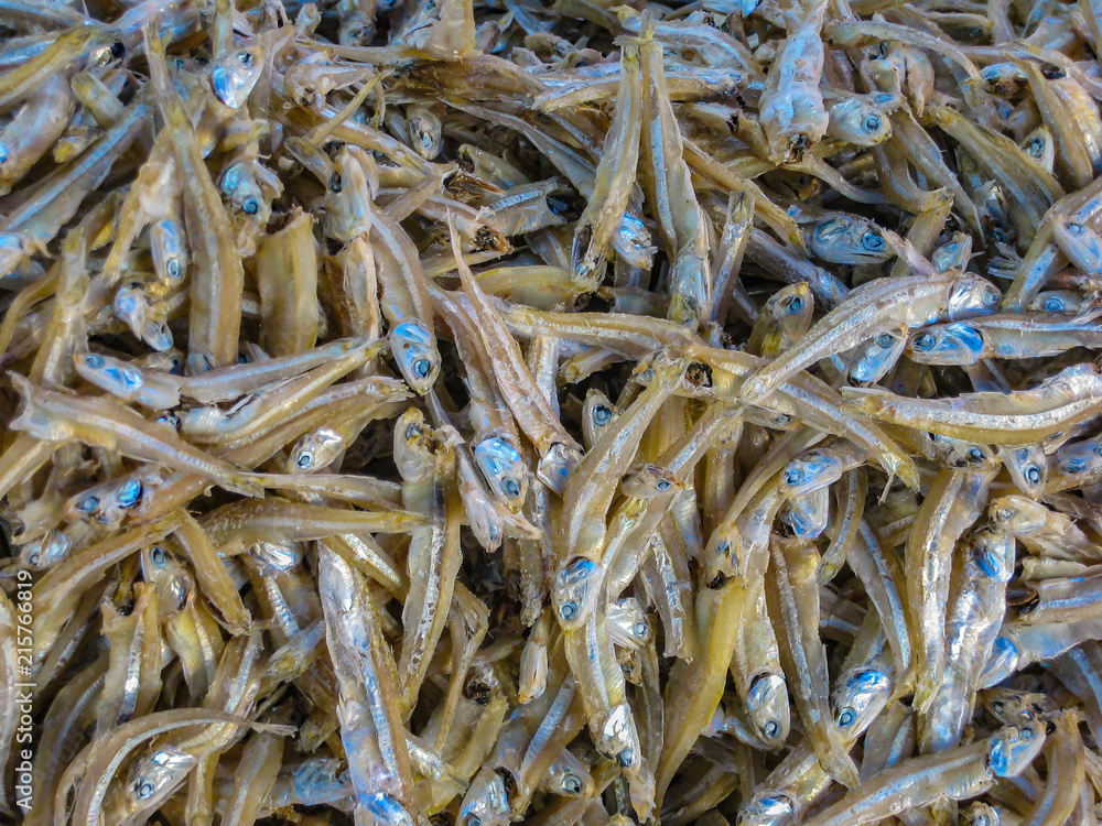 Dried fish at the market