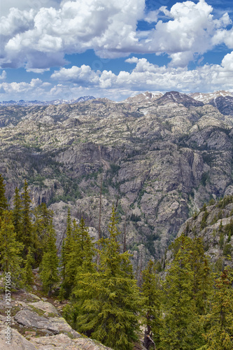 Wind River Range, Rocky Mountains, Wyoming, views from backpacking hiking trail to Titcomb Basin from Elkhart Park Trailhead going past Hobbs, Seneca, Island, Upper and Lower Jean Lakes photo