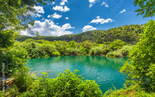 Beautiful lake with clean water, The Krka National Park in Croatia, Europe. © Viliam