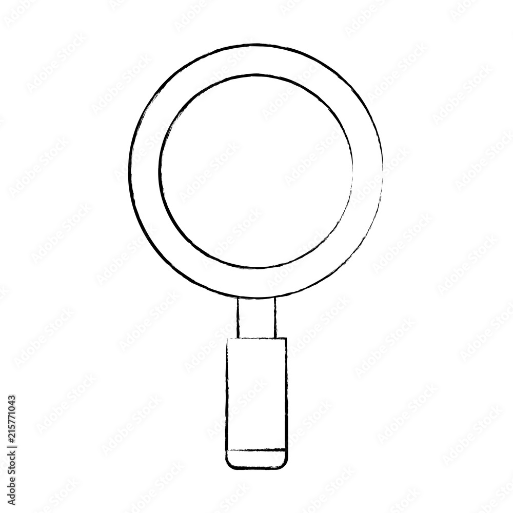 magnifying glass icon over white background, vector illustration magnifying glass icon over white background, vector illustration