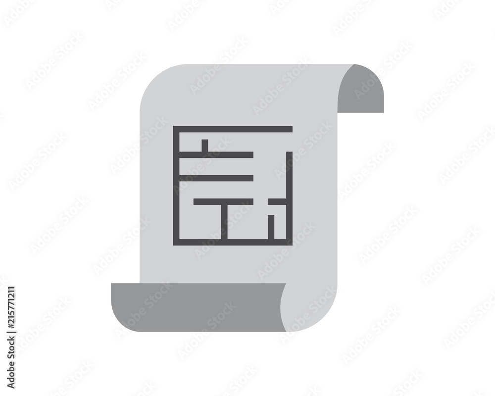 blue print paper oil refinery industry industrial business company image vector icon logo symbol