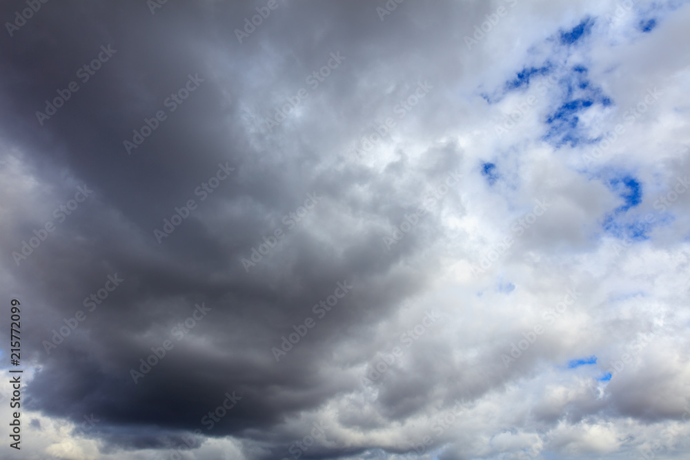 Fototapeta premium Clouds before the rain as a background