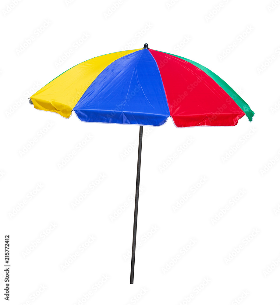 Beach umbrella on a white background Beach umbrella on a white background