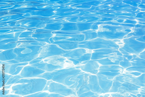 Blue swimming pool rippled water background © preto_perola