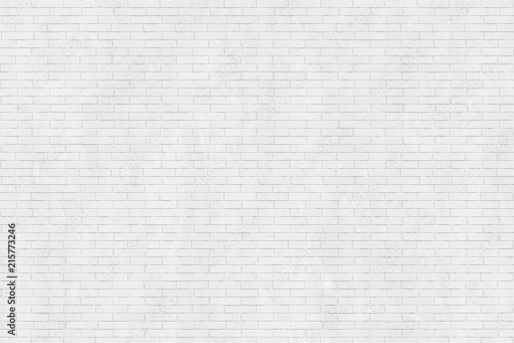 Fototapeta premium White brick wall texture, background, wallpaper