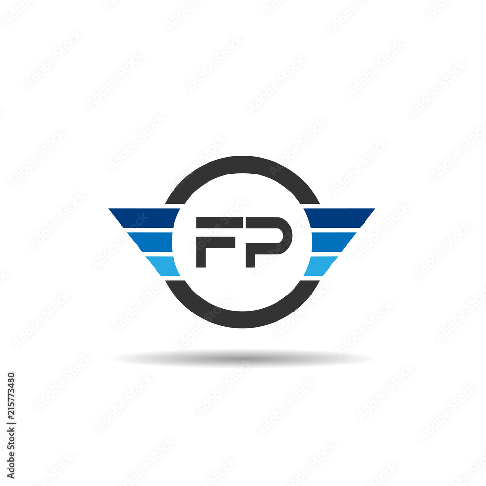 Initial Letter FP Logo Template Design Initial Letter FP Logo Template Design