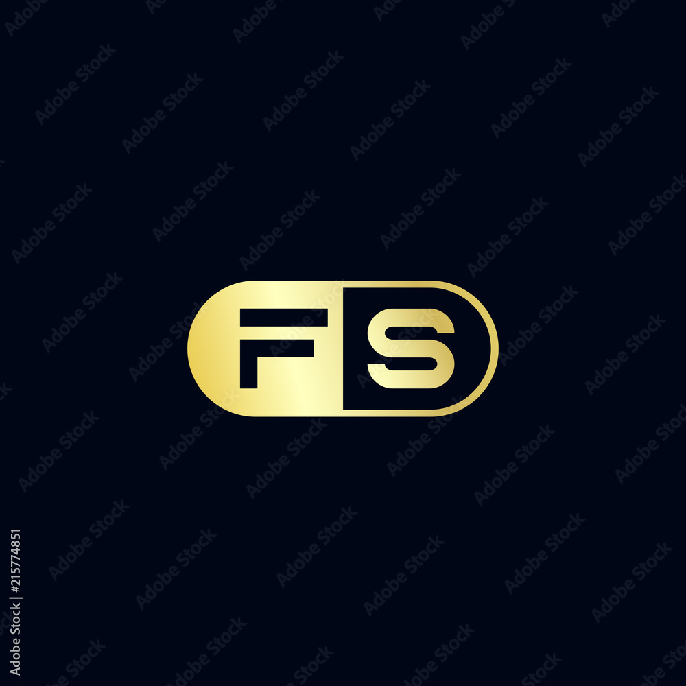Initial Letter FS Logo Template Design Initial Letter FS Logo Template Design