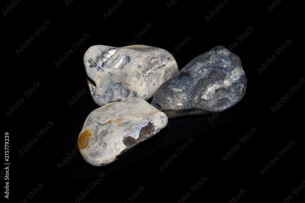 stone isolated on black background stone isolated on black background