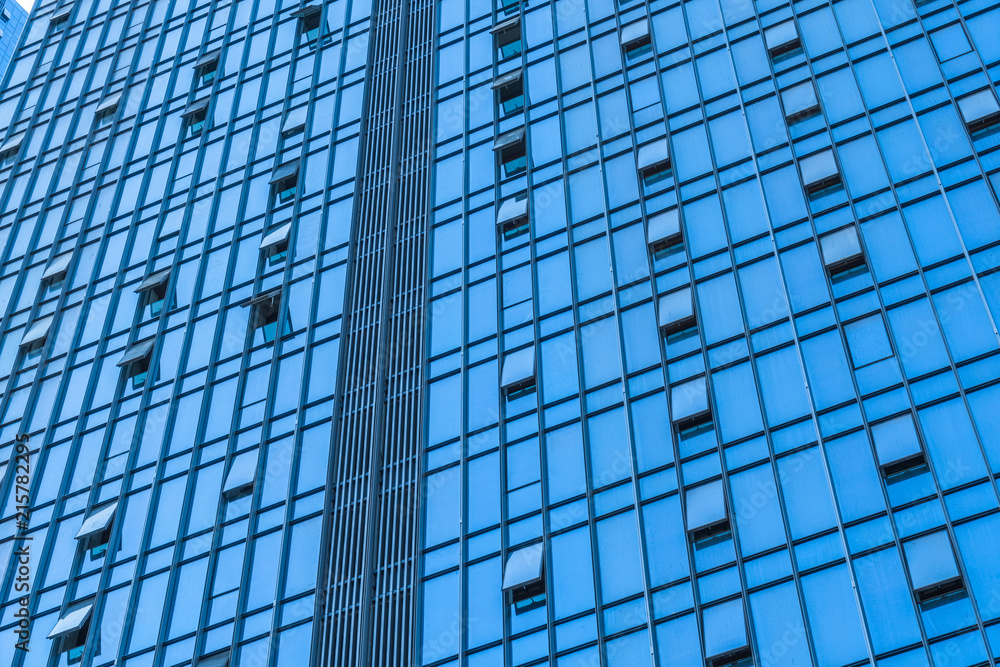 Close-Up of Modern Office Buildings in city of China. Close-Up of Modern Office Buildings in city of China.