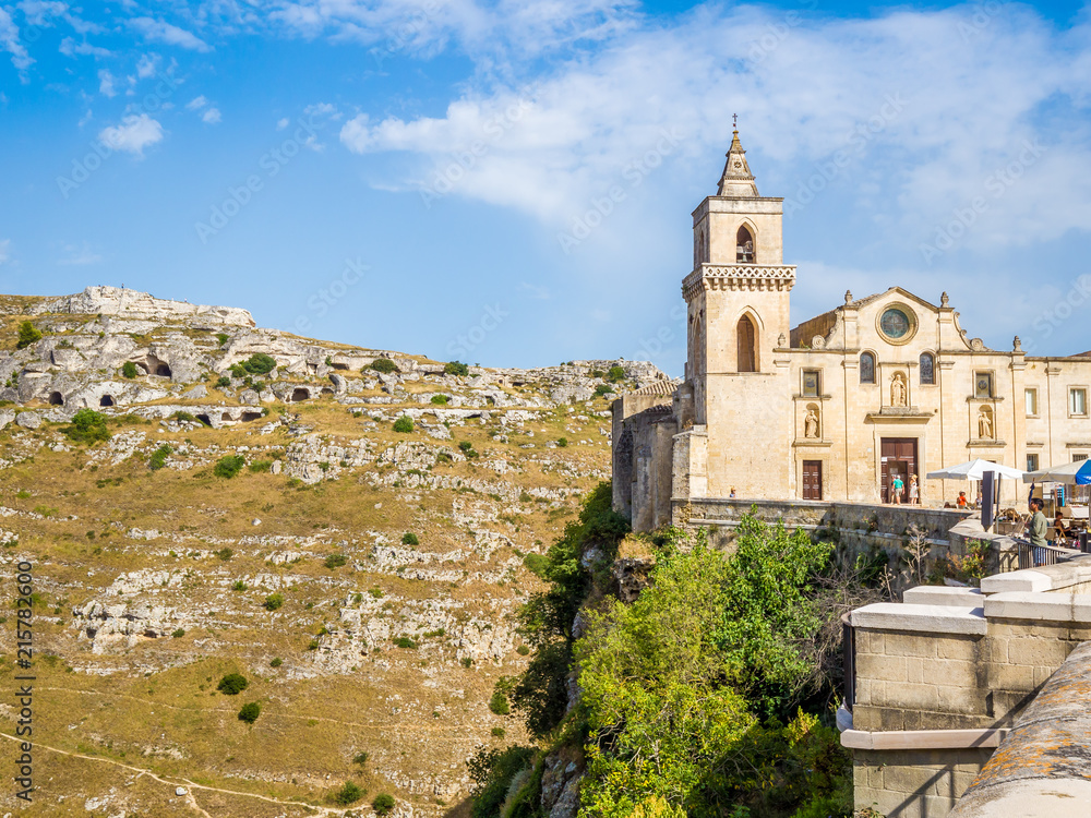 Church of San Pietro Caveoso, Sassi di Matera, historic prehistoric center, UNESCO World Heritage Site, European Capital of Culture 2019