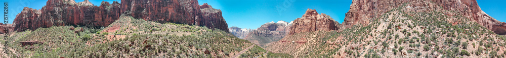 Fototapeta premium Aerial view of Canyon in Utah, United States
