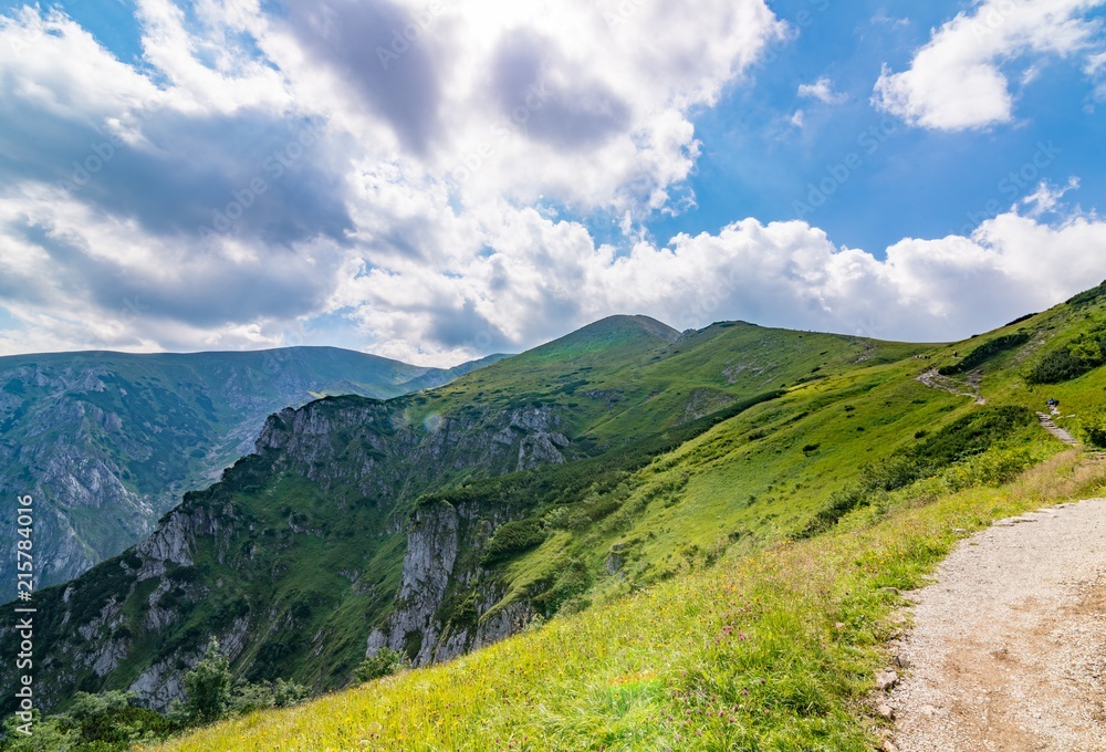 Mountain trail to Czerwone Wierchy
