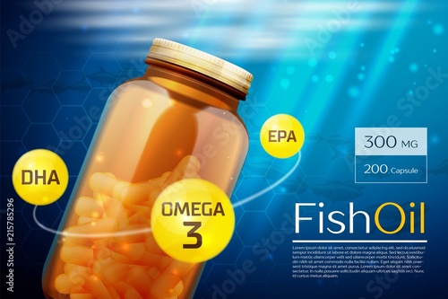 Fish oil template background