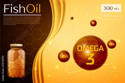 Fish oil template background