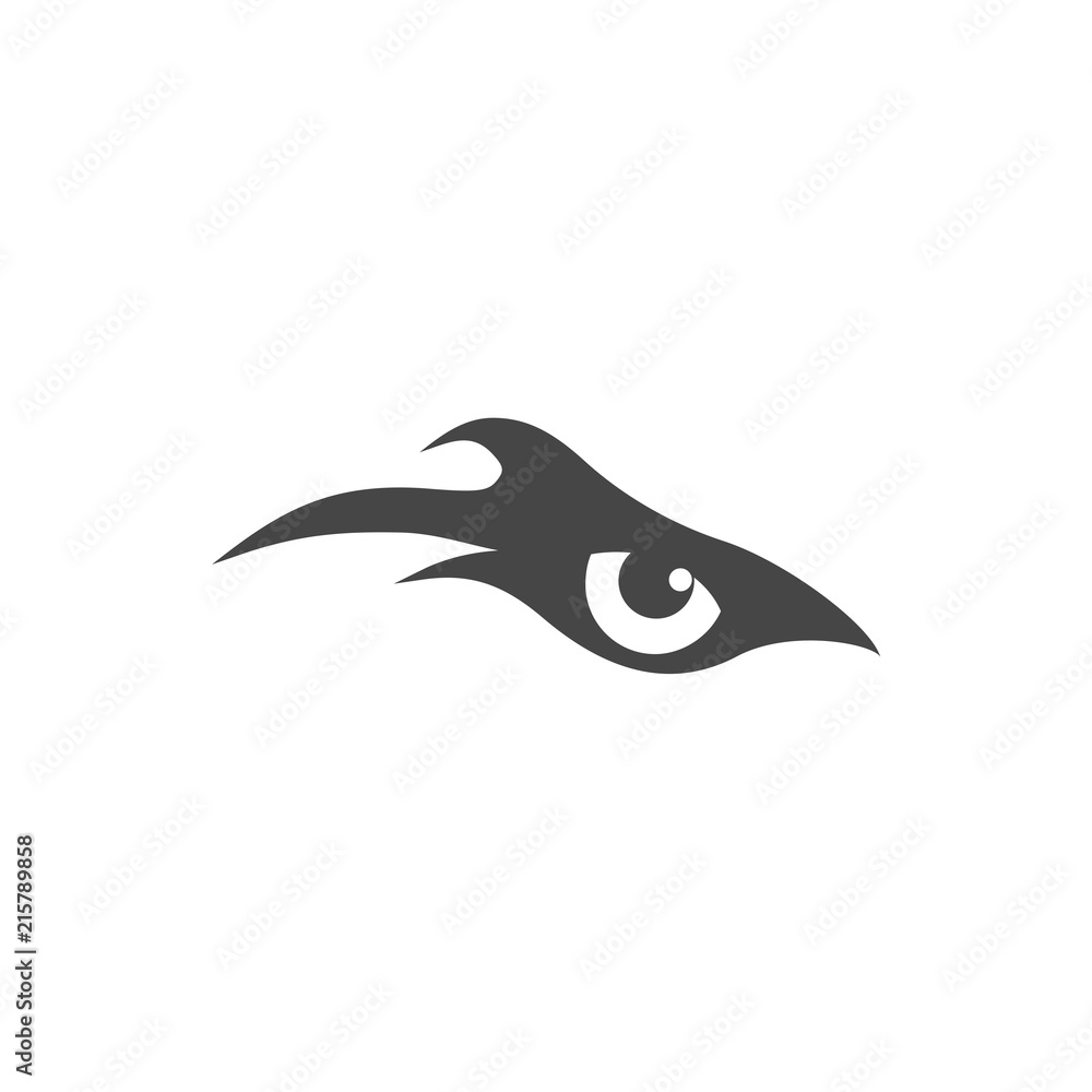 Eye of eagle icon, eagle logo Eye of eagle icon, eagle logo
