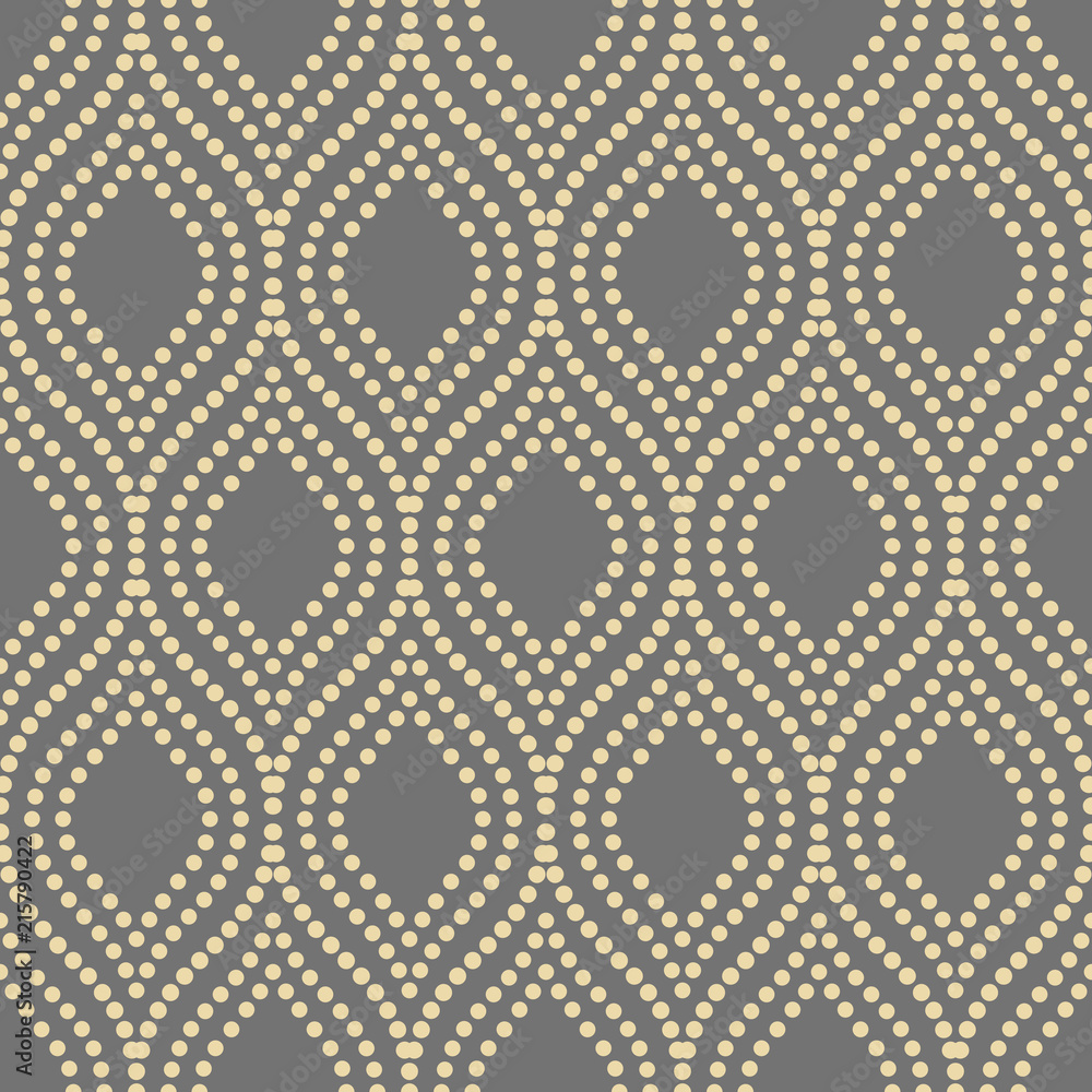 Seamless ornament. Modern background. Geometric modern golden pattern