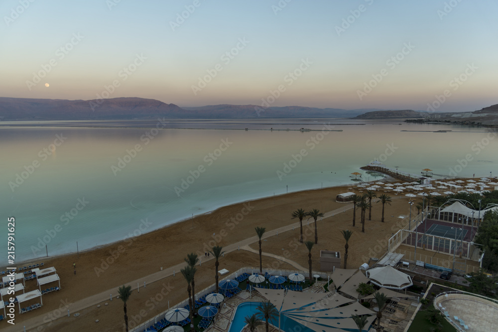 Naklejka premium Early dead sea sunrise