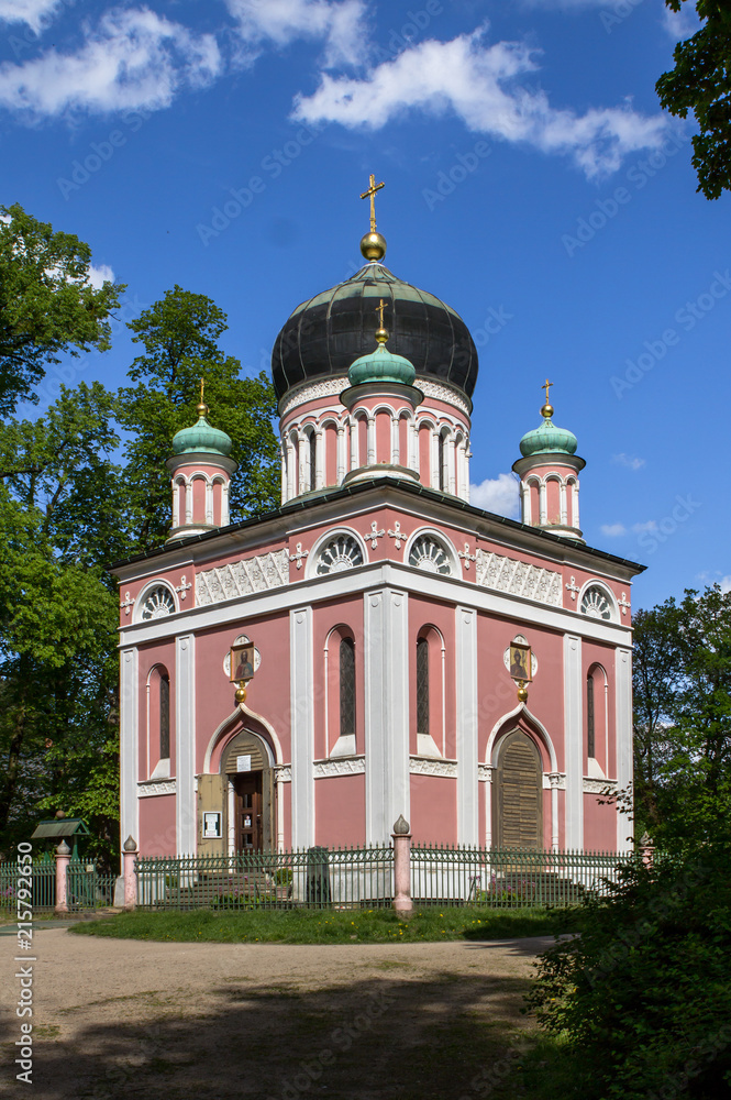 The Alexander-Newski-Church in the Russian Colony Alexandrowka, Potsdam, Germany
