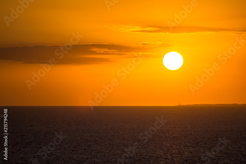 Sunset over sea