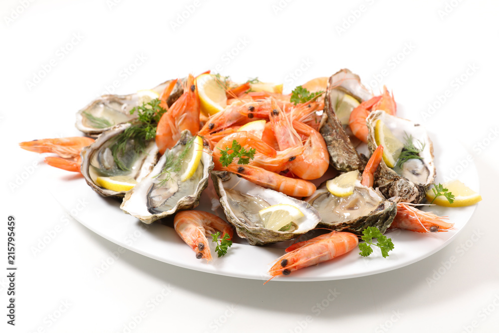 oyster and shrimp oyster and shrimp