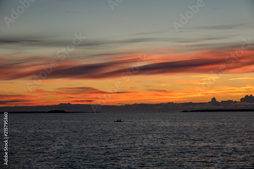 Astonishing sunset at seashore in Finland © Jarmo V