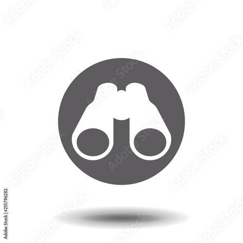 Binocular field glasses flat icon