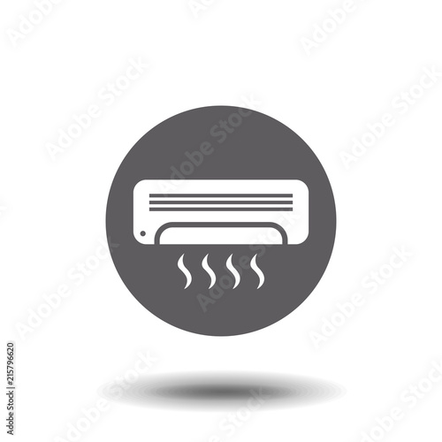 Air conditioner flat icon vector