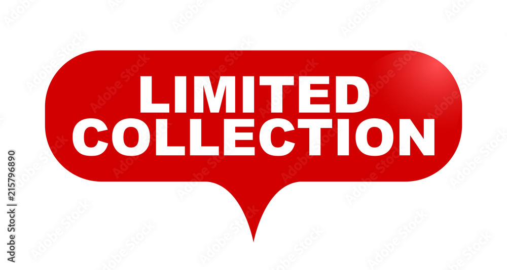 red vector bubble banner limited colection red vector bubble banner limited colection