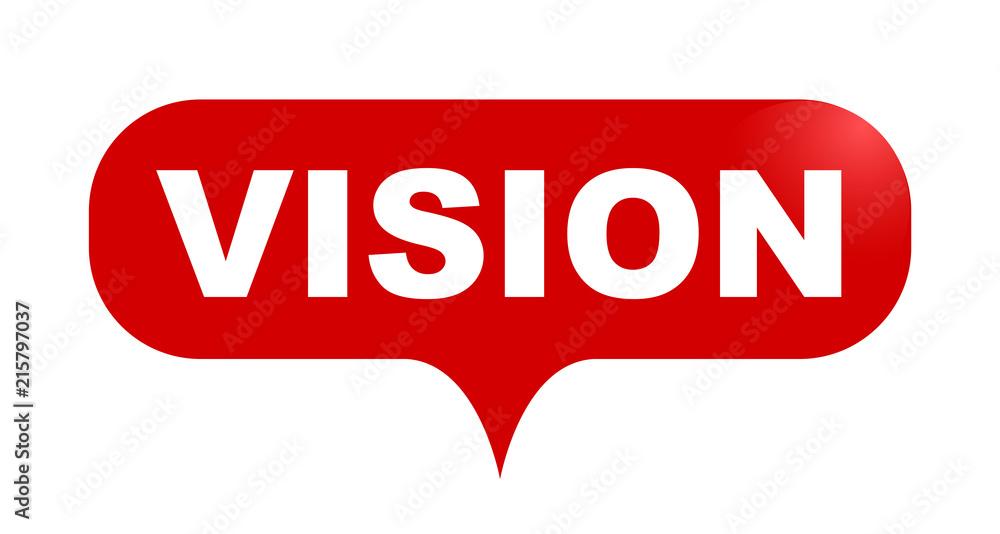 red vector bubble banner vision red vector bubble banner vision