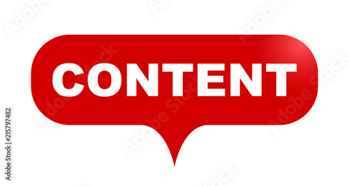 red vector bubble banner content